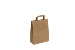 Saco de Papel com Asa Kraft Takeaway 22+10x29 (50 Unidade)