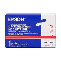 Tinteiro Vermelho para Impressora EPSON TMJ7100P (1 Unidade)