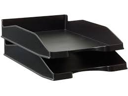 Black Plastic Shelf for Desk (1 Unit)