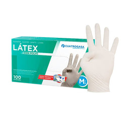 LUVA LATEX C/ PÓ HOSPITALAR (CAIXA C/ 100 UND) Remova 